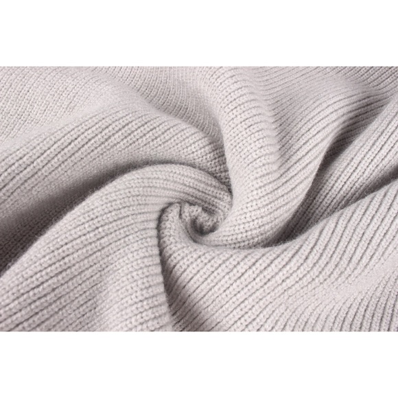 π₯π₯Sexy and Cozy Grey V Neck Sweater Dress - Picture 7 of 8